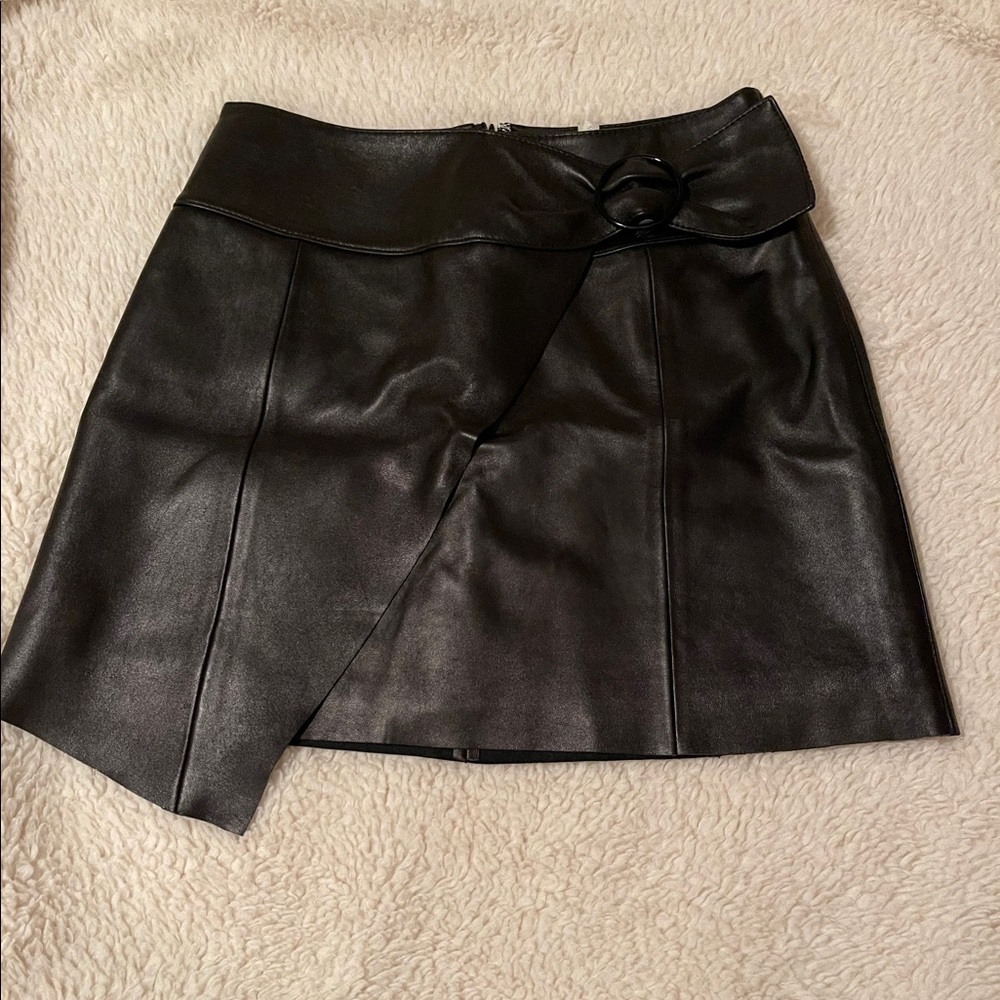 Italian Leather Skirt